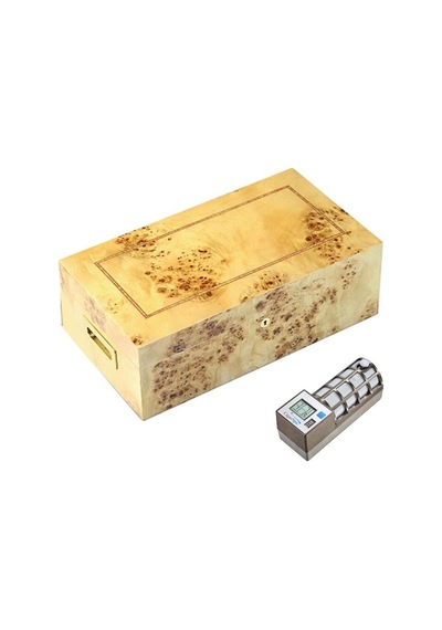 Lubinski İtaly Sedir Humidor Puro Kutusu Mapa Kavak 200's Cigarspa Elektronik Nemlendirme