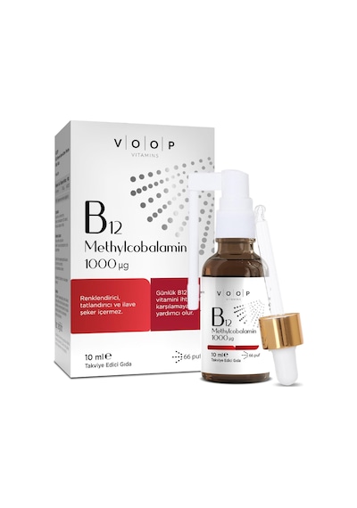 Voop Vitamin B12 Methylcobalamin Sprey Damla 10 ML