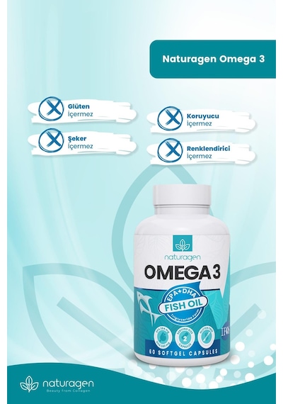 Naturagen Omega3 Fish Oil 1200 Mg 60 Softgel