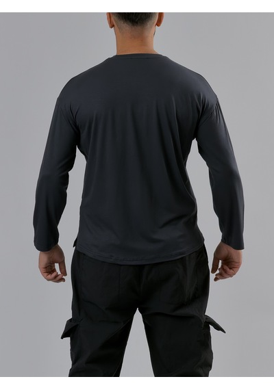 Cocopelli Antrasit Bisiklet Yaka Basic Erkek Sweatshirt Coc3548