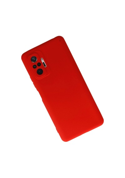 Xiaomi Redmi Note 10 Pro Kılıf Nano İçi Kadife Silikon - Kırmızı -