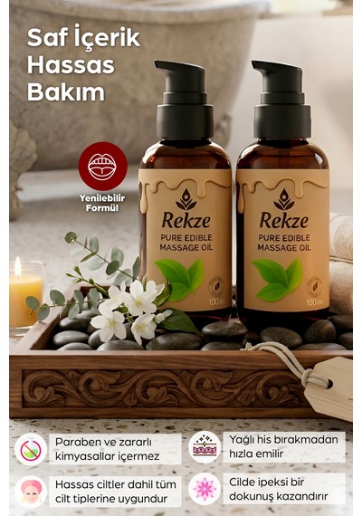 Natural Masaj Yağı 100 Ml 2 Li Set Doğal, Aromaterapi Etkili Ve Cilt Besleyici Bakım Yağı - 744666009