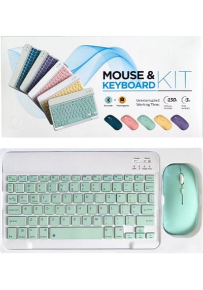 Peeq KYB-71 7 Renkli ve Led Işıklı Kablosuz Q Klavye Mouse Seti