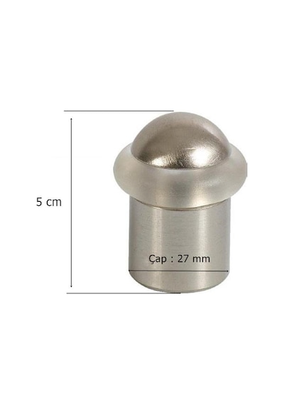Lüx Kapı Yer Zemin Tamponu Stoper Saten 5 Cm N11.112 Lüx Kapı Yer Zemin Tamponu Stoper Saten 5 Cm N11.112