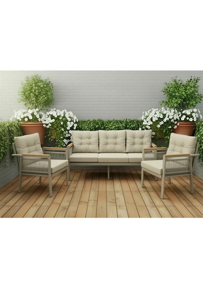 Opal 3+1+1 Cappuccino Metal Gövde Balkon-bahçe-kafe,çay Seti,koltuk Takımı,oturma Grubu,ofis Koltu Çok Renkli Opal 3+1+1 Cappuccino Metal Gövde Balkon-bahçe-kafe,çay Seti,koltuk Takımı,oturma Grubu,ofis Koltu Çok Renkli