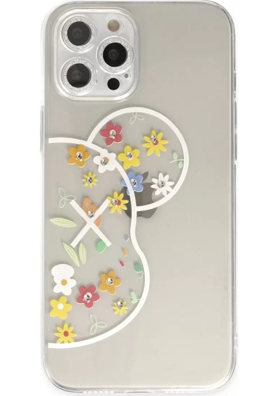 Newface Apple Uyumlu iPhone 12 Pro Kılıf Lucky Silikon - Lucky 6 Şeffaf