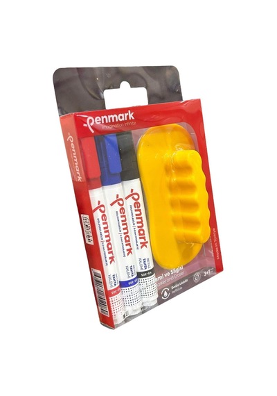 Beyaz Tahta Kalemi 3 Lü Set+silgi 8683181702080 Hs-305-tk3s 709711 Çok Renkli