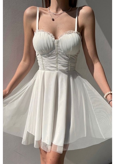 Askılı Elbise Askılı Astarlı Elbise Tütü Elbise Crop Elbise Elbis