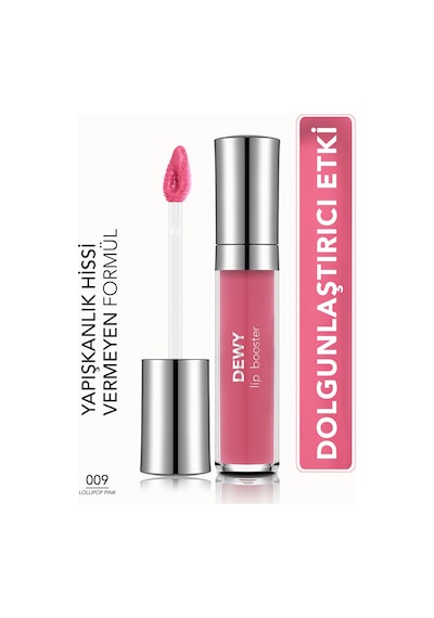 Dewy Lip Booster Dolgunlaştırıcı Etkili Yarı Transparan Dudak Parlatıcısı 8682536093989 009 Lollıpop Pınk
