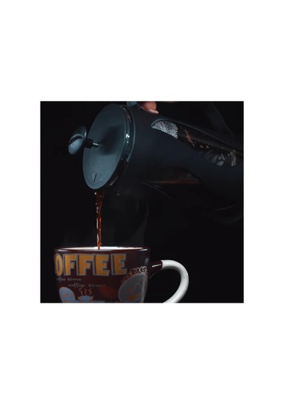 Kahve & Çay Presi, Paslanmaz Metal Süzgeçli Coffee French Press, Bitki Çayı Demliği 500 Ml Siyah Diğer