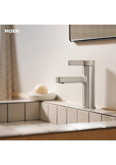Moen Beric Spot Dirençli Nikel Modern Tek Kolu Tek Delikli Banyo Diğer