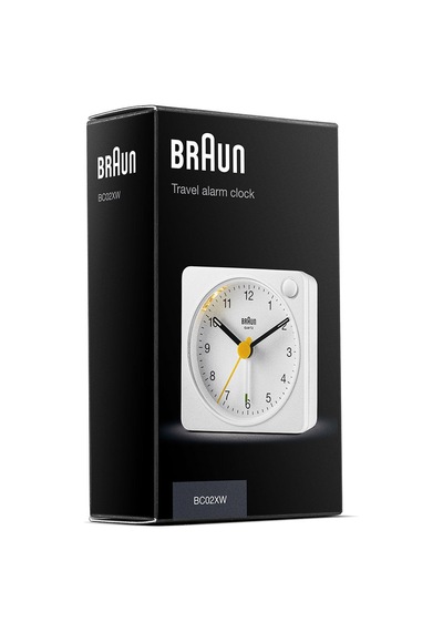Braun Bc02xw Beyaz Klasik Seyahat Analaog Alarmlı Masa Saati Brn.bc02xw