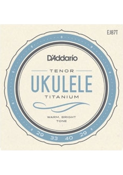 DADDARIO EJ87T TENOR UKULELE TEL SETİ, TITANIUM, WARM BRIGHT