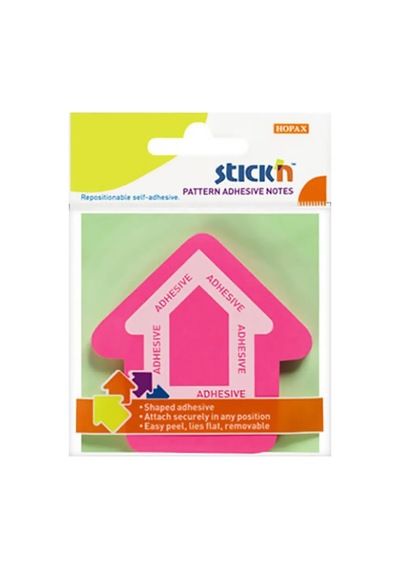 Stick'n 21542 Yapışkanlı Ok Not Kağıdı 70x70 50 Yaprak Pembe