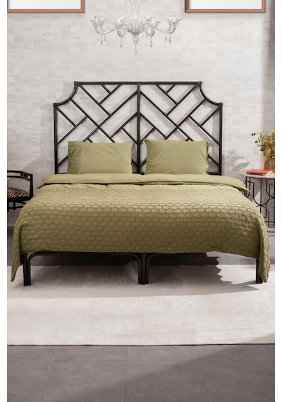 Kaay Stone Wash Pike / Yatak Örtüsü 200x240 Çift Kişilik Yağ Yeşili