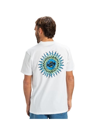 Quiksilver Ev Beach Blast Ss Erkek Günlük Tişört Eqyzt08046-908 Beyaz Beyaz