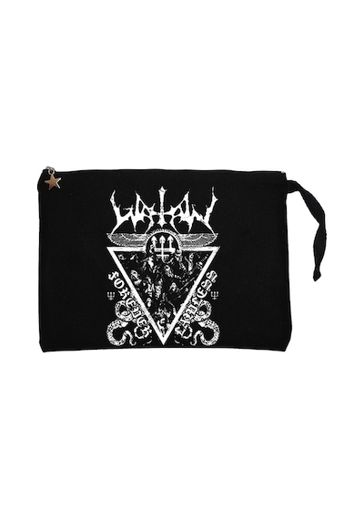 Watain Lawless Darkness Siyah Clutch Astarlı Cüzdan / El Çantası Siyah