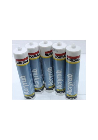 5 Adet Soakrilik Beyaz Mastik 500 Gr Çok Renkli