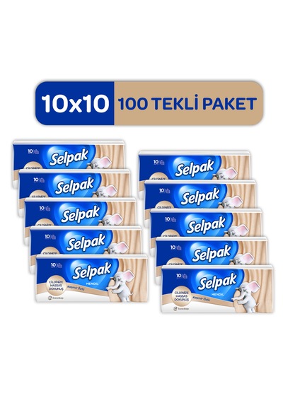Selpak Kaşmir Özlü Mendil 100'lü 10 10
