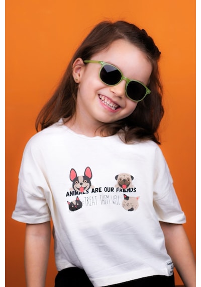 Yeni-unisex Polarize Yeşil Çocuk Güneş Gözlüğü 3-6 Yaş Yeşil