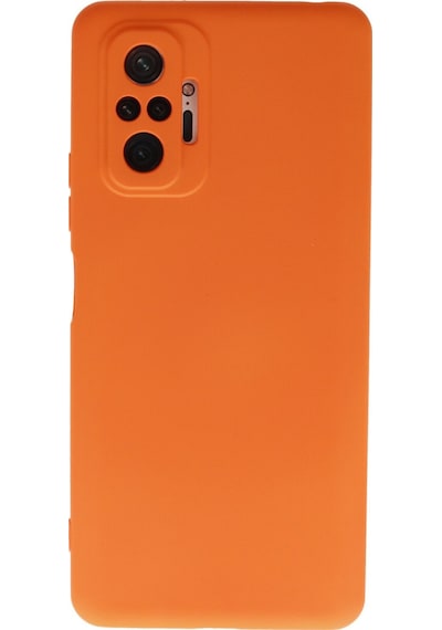 Xiaomi Redmi Note 10 Pro Uyumlu Kılıf Nano İçi Kadife Silikon - Turuncu