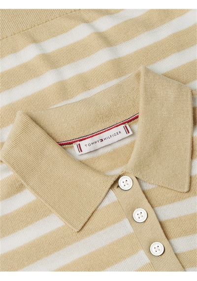 Tommy Hilfiger Lıght Layerıng S/s Polo Sweater Kadın Beyaz Polo - Ww0ww48503