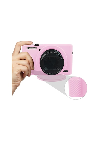 Fejytor Canon Powershot G7 X Mark Iıı Uyumlu Silikon Koruyucu Kılıf,yumuşak, Darbeye Dayanıklı