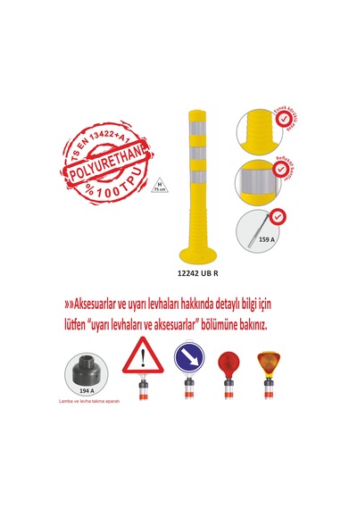 12242 Ub R Evelux Şerit Ayırıcı Esnek Delinatör