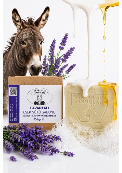 Lavantalı Zeytin Yağlı Eşek Sütü Sabunu 100 Gr