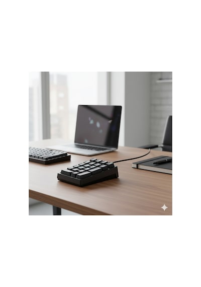 Rgb Mekanik Sayısal Tuş Takımı 21 Tuşlu Kablolu Numpad, Mavi Switch, Gaming & Ofis Klavye Siyah