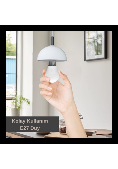 E27 Duy Led Ampul 5w Soğuk Beyaz 6500k Standart Gövde Tasarruflu 1