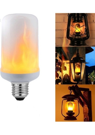 Dekoratif Alev Efektli 3 Modlu Led Ampül