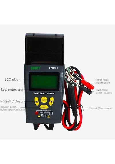 Duoyı Dy3015C Yazıcılı Otomotiv Akü Test Cihazı 12V 24V N11.66