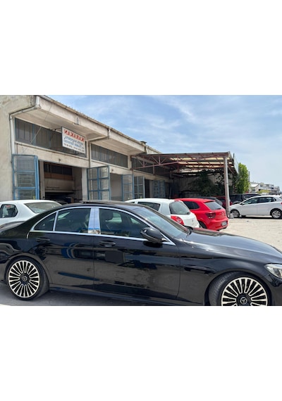 Mercedes W205 C Serisi Krom Kapı Direği Paslanmaz Çelik