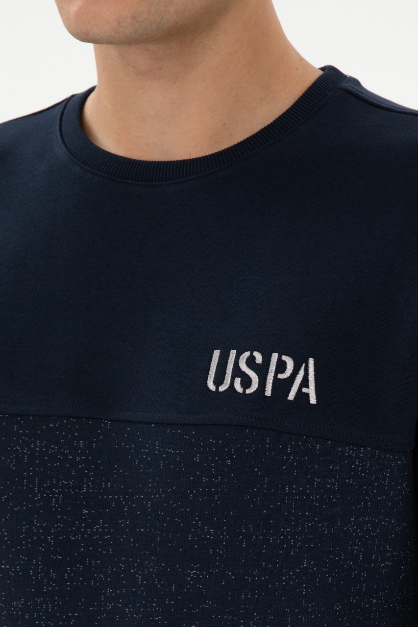 U.S. Polo Assn. Erkek Regular Fit Bisiklet Yaka Lacivert Sweatshirt 50316380-VR033