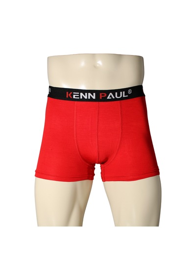 Kenn Paul Erkek Kırmızı Premium Bambu Boxer Konfor Boxer Kaliteli Boxer Çok Renkli