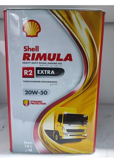 Shell Rimula R2 Extra 20W-50 Motor Yağı 18 L
