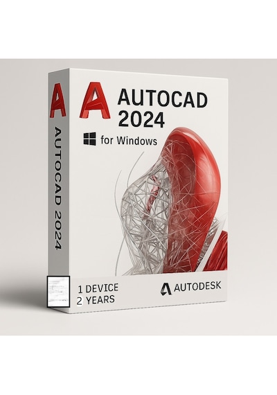 Autodesk Autocad 2024 Windows Pc - 1 Pc 2 Yıl Serial + Product Key Kısıtlamasız Sürüm
