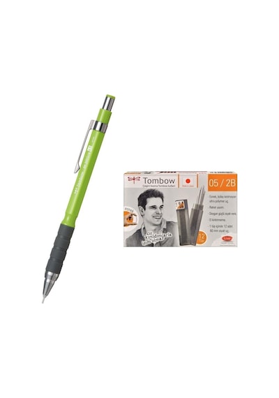 Tombow Uçlu Kalem Sh-300 Grip Limon Yeşil 0.5 Mm + 12 Tüp Tombow