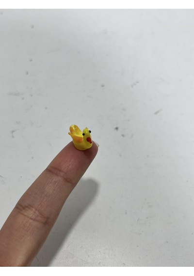 El Yapımı Mini Murano Cam Ördek Biblo A156-04