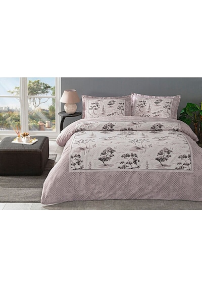 Toile De Jouy Battal Boy Nevresim Takımı Pudra