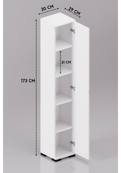 Mutfak Dolabı Çok Amaçlı Dar Kiler Dolap Raflı Kapaklı Organizer 5 Katlı 244 Beyaz Çok Renkli Mutfak Dolabı Çok Amaçlı Dar Kiler Dolap Raflı Kapaklı Organizer 5 Katlı 244 Beyaz Çok Renkli