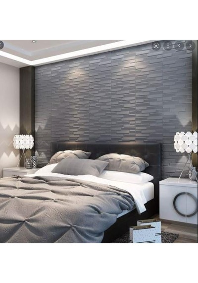 Tek Parça 70x500cm 1 Adet Gri Piramit Opak Model Yapışkanlı Ev Ofis Salon Duvar Paneli Kağıdı Nw65