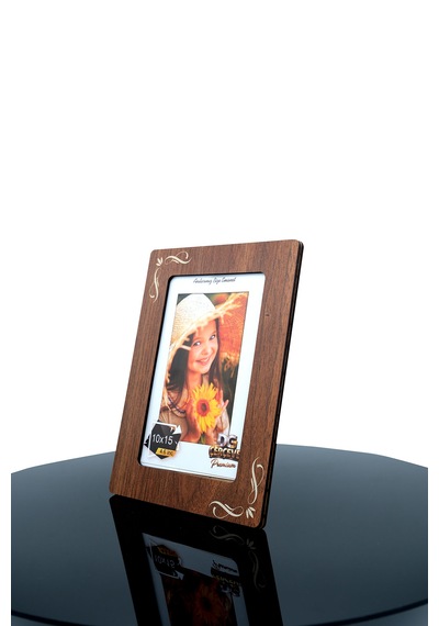 Dg Çerçeve Ahşap Desen Fotoğraf Çerçevesi 10x15 Cm 6'lı Set Mdf Arkalıklı