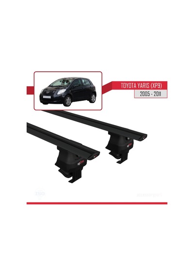 Toyota Yaris / Vitz Xp9 2005-2011 Arası İle Uyumlu Ace-4 Ara Atkı Tavan Barı Siyah