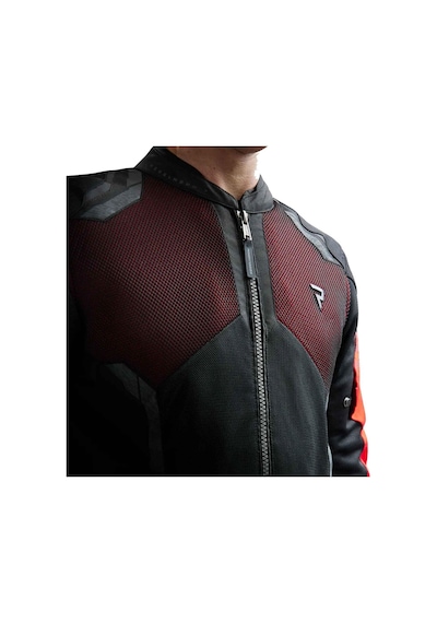 Rebelhorn Jax 75063 Yazlık Fileli Motosiklet Montu Kırmızı - Siyah