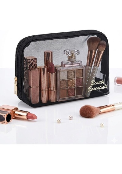 Lexroo Beauty Essentials Şeffaf File Makyaj Çantası