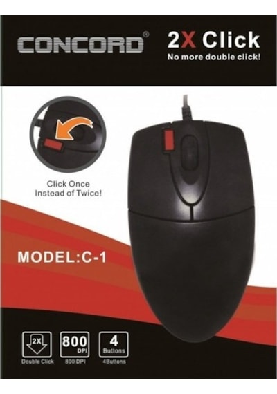 Concord C-1 Mouse Siyah