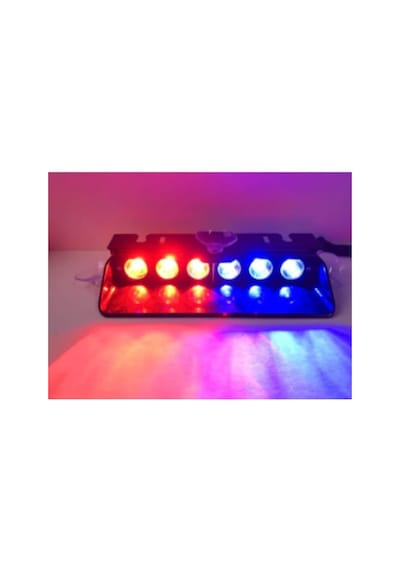 Araç Içi Vantuzlu Çakar Lamba Kırmızı-Mavi 12V 6 Ledli 7 Modlü (487261356)