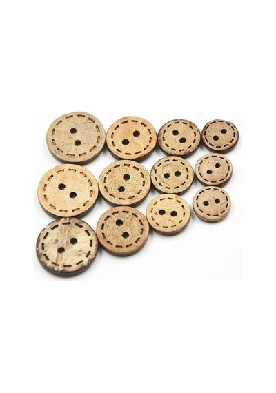 Kokonat Düğme Dikişli Coconut 24 Boy 50 Adet 1,5 Cm - 690573958